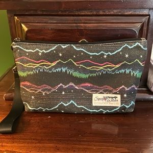 Mountain design wristlet by Sipsey Wilder